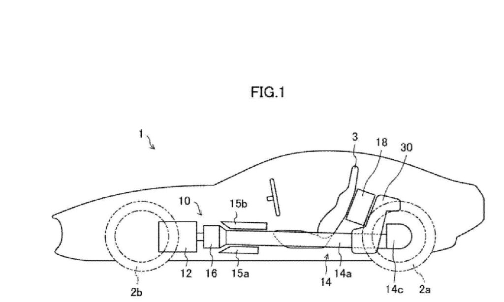 new Mazda rotary sports car patent schematics side view